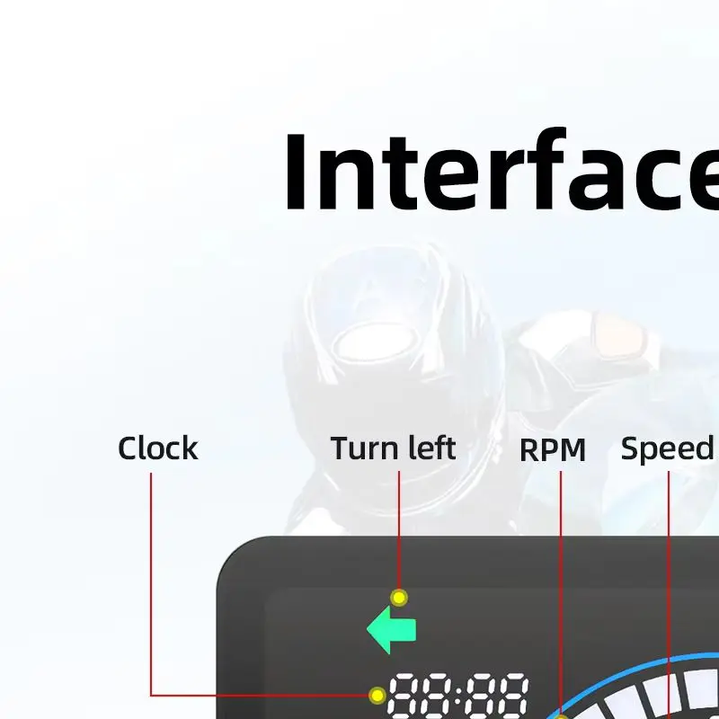 

Приборная панель мотоцикла, цифровой спидометр для мотоцикла, индикатор общего пробега, водонепроницаемый и ударопрочный для Honda EX5