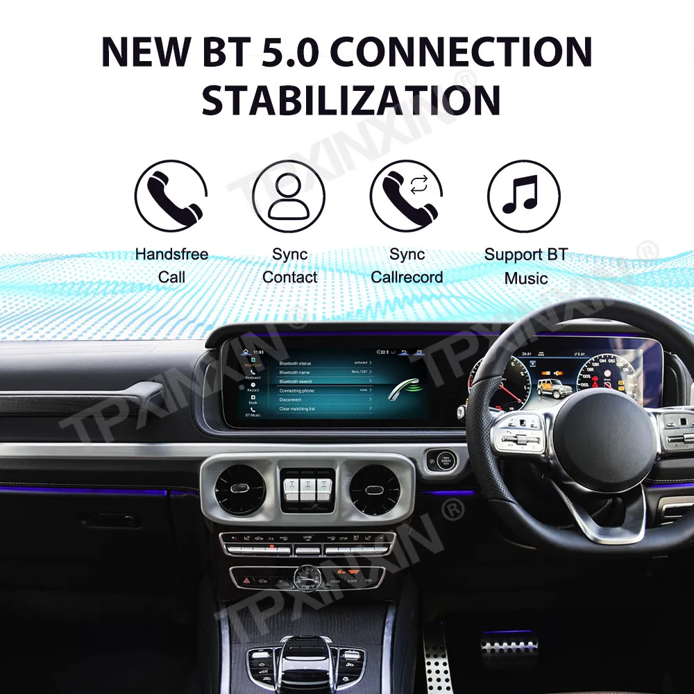 RHD LHD مزدوج 12.3 بوصة أندرويد Carplay لمرسيدس بنز G Class W463 2023 ~ 2025 راديو السيارة مشغل وسائط متعددة نظام تحديد المواقع نافي رئيس وحدة