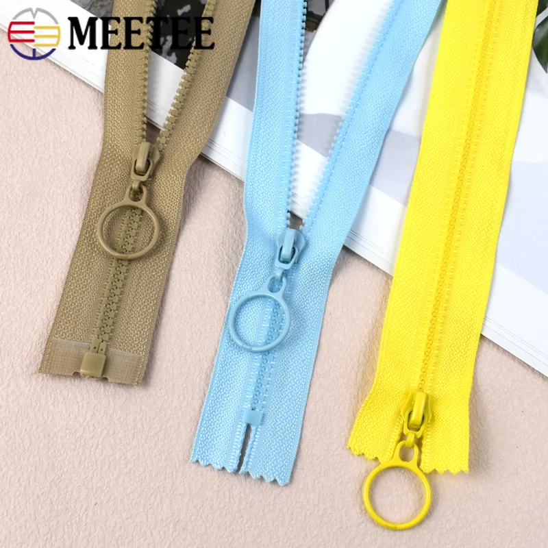 

10/20/30Pcs 3# Colored Resin Zipper 25/60cm Close/Open End Zips Bag Zippers Repair Kit Pocket Closure Zip DIY Sewing Accessories