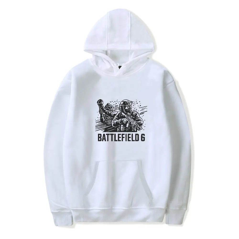 ساحة المعركة 6 هوديس 2025 خمر ميرش هوديي الرجال والنساء الهيب هوب الرياضة البلوز البلوز