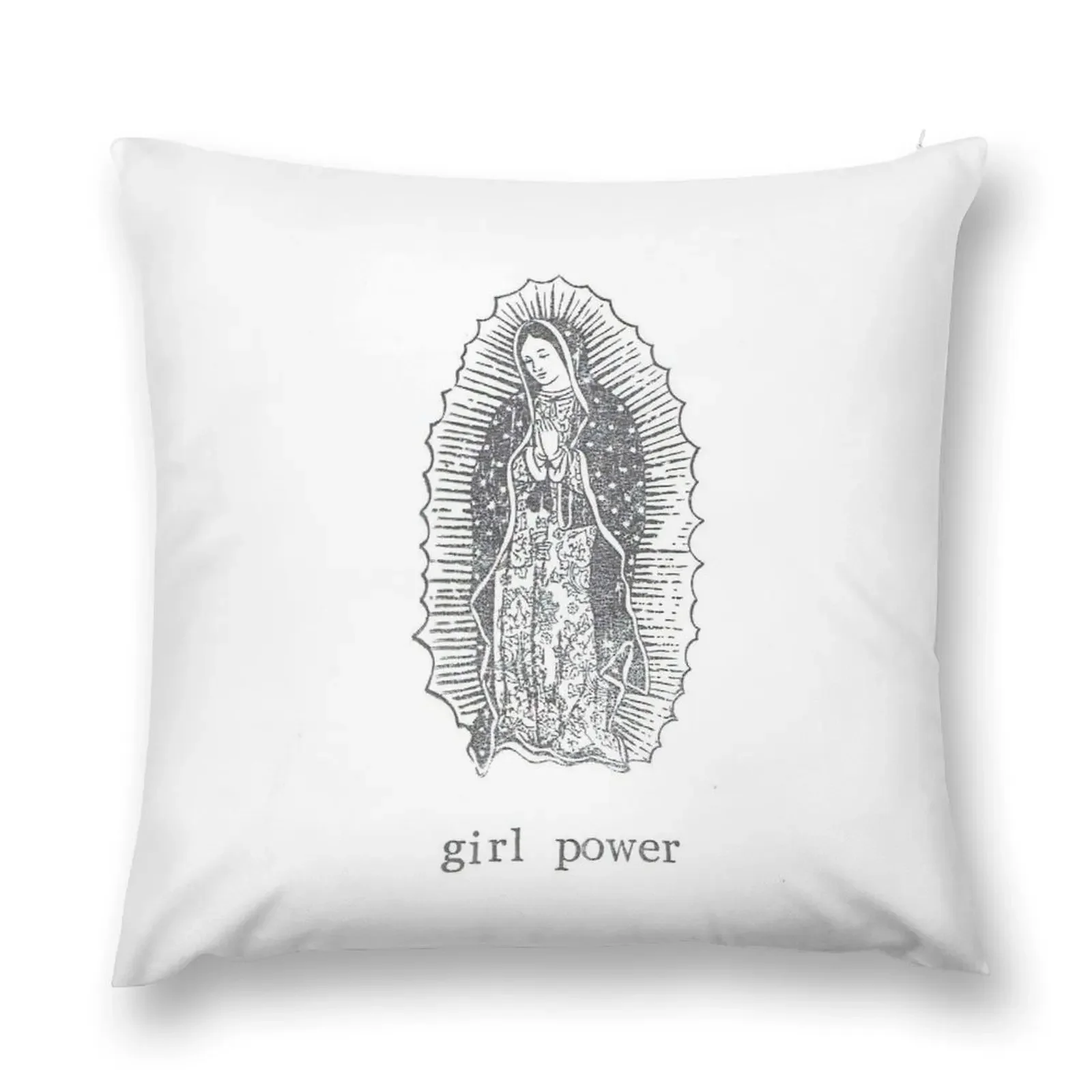 Girl Power Virgin Of Guadelupe Throw Pillow Custom Cushion anime girl Christmas Pillow Cases Cushions For Sofa pillow