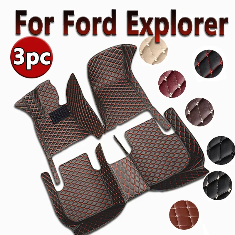 Car floor mats for Ford Explorer 2006 2007 2008 2009 2010 2011 2012 2013 2014 2015 Custom auto foot Pads automobile carpet cover