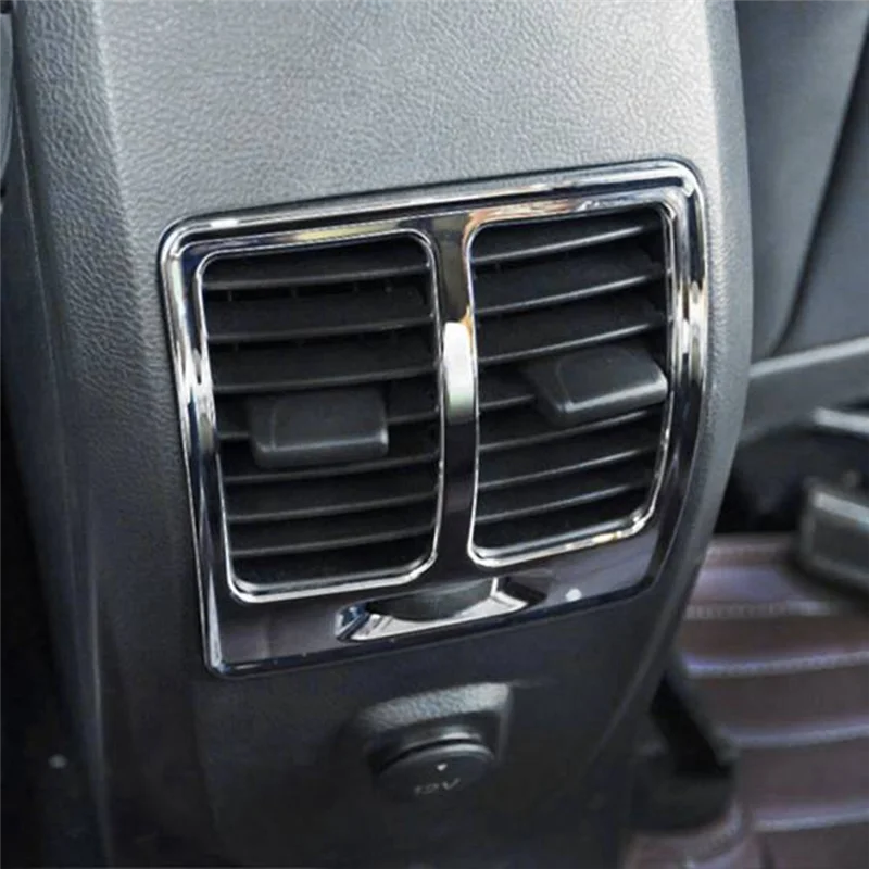 بقوة سيارة الخلفي منفذ الهواء الإطار الزخرفية الخلفي تكييف الهواء تنفيس الغطاء الواقي لفورد إسكيب كوغا 2013-2017