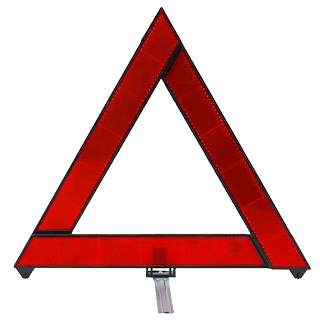 Car Emergency Triangle Red Reflective Hazard Tripod Stop Sign Reflector