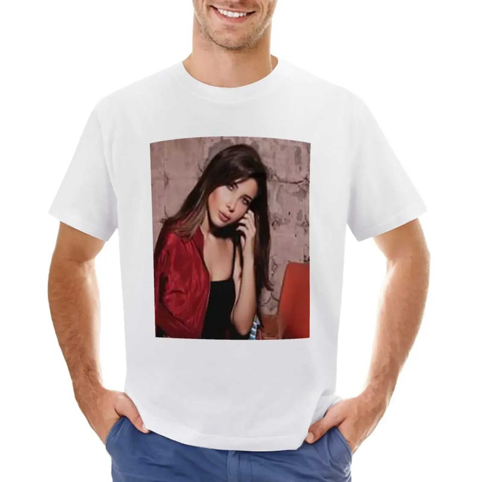 Nancy Ajram TShirt sweat anime clothes plus size tops mens clothing new in tops & tees Short Sleeve Round Collar tee shirt homme