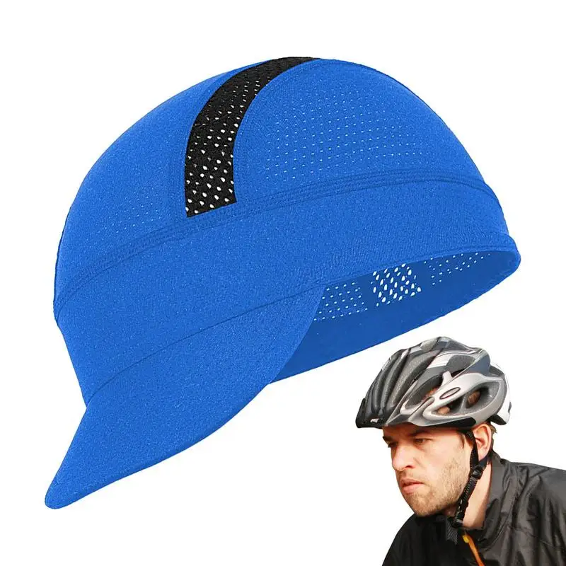 Gorro de ciclismo, gorros duros para bicicleta, forro con visera de malla que absorbe el sudor, para correr, esquiar, acampar, entrenamiento de fútbol