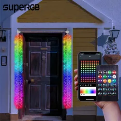 RGB IC Firecracker String Lights Smart Bluetooth Control Colorful LED Electronic Firecracker New Year Lights Wedding Decoration