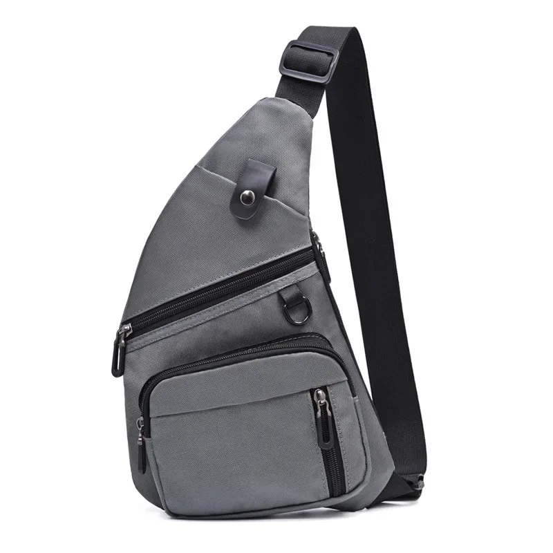 Oxford Cloth Chest Bags for Men, Shoulder Bag with One Strap, Chest Front Pack for Commute and Travel sling bag men bag bolso 가방