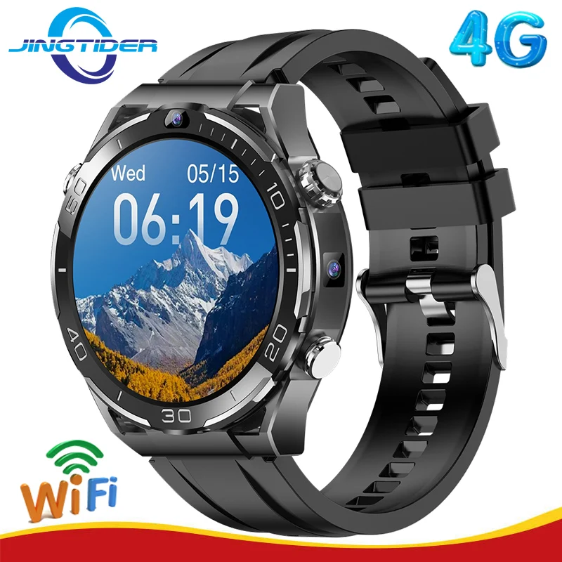 

JingTider JT7 Android 10 Smart Watch 4G LTE MTK6762 Octa Core DDR4 6GB Ram 128GB Rom Dual Cameras 5G Wifi GPS HD AMOLED Screen