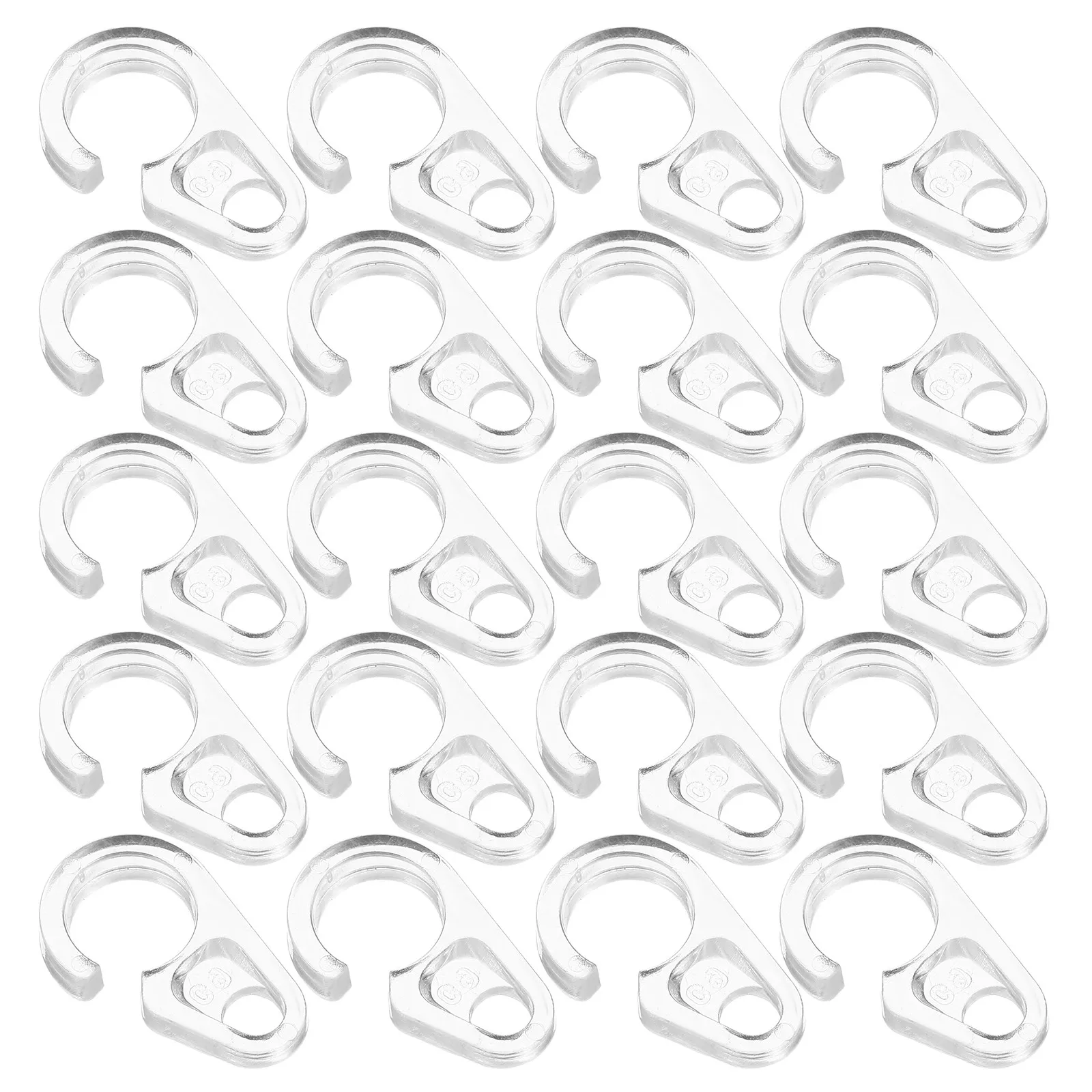50Pcs Sturdy Metal Curtain Hooks Reinforced Load Bearing for Heavy Drapes Smooth Finish Prevents Fabric Damage Wide