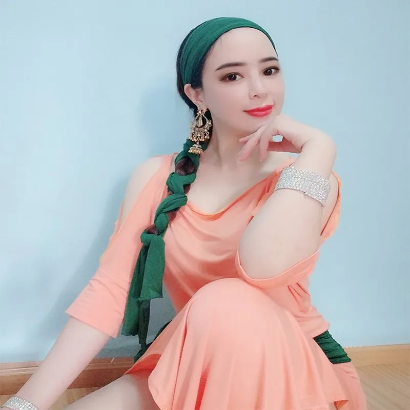 

Customized Belly Dance Robe Practice Dress New Dress BALADE Folk Vine Cane Dancewear Modal Western Style Eastern Dance Costume