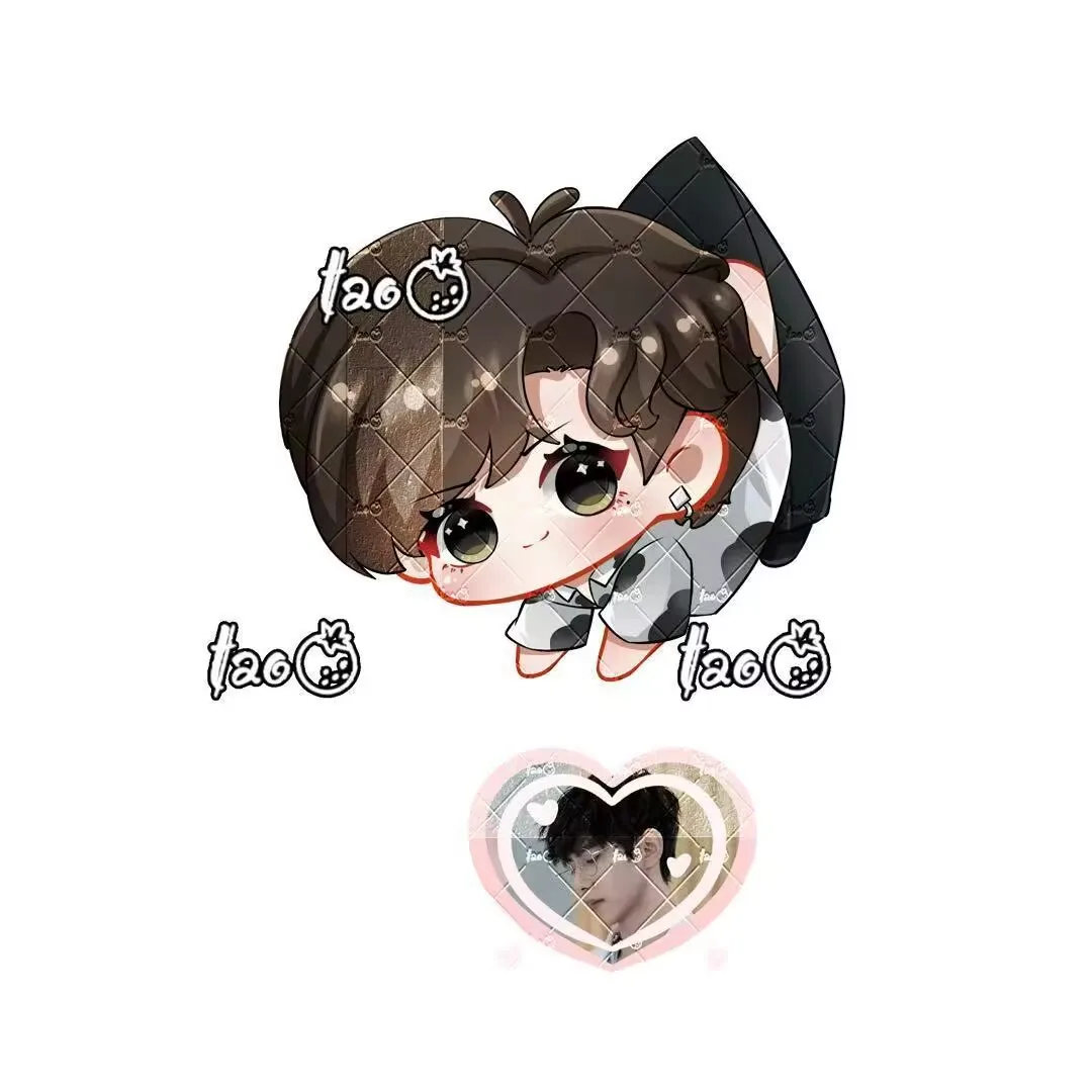 "Reverse Love" Q 스타일 귀여운 만화 아크릴 더블 펜던트, Chi Cheng은 열쇠 고리에 관심이 없으며 Jiang Xiaoshuai 선물