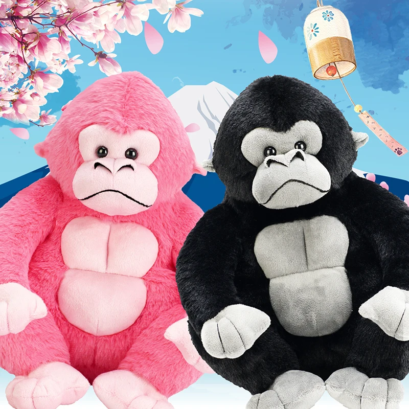 Cartoon Gorilla Plush Toy Chimpanzees Monkey Soft Stuffed Doll Room Decor Birthday  Gift