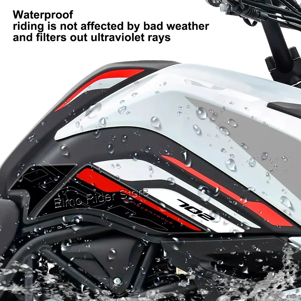 Motorfiets Brandstoftank Pad Stickers Waterdicht Krasbestendig 3D Hars Beschermende Sticker Voor Benelli TRK 702X2023