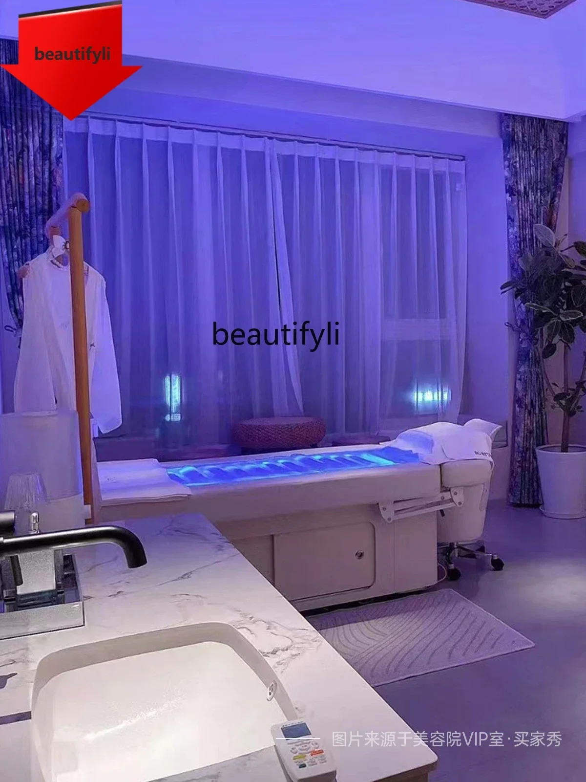 

Q181 Beauty Salon Special Constant Temperature Hydrotherapy Bed Electric Lifting Phototherapy Bed Beauty Body Massage Massage Co