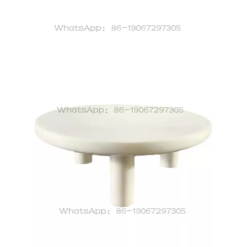 Modern Simple White Marble Fruit Plate Tripod Tray Fruit Plate Decorative Ornament