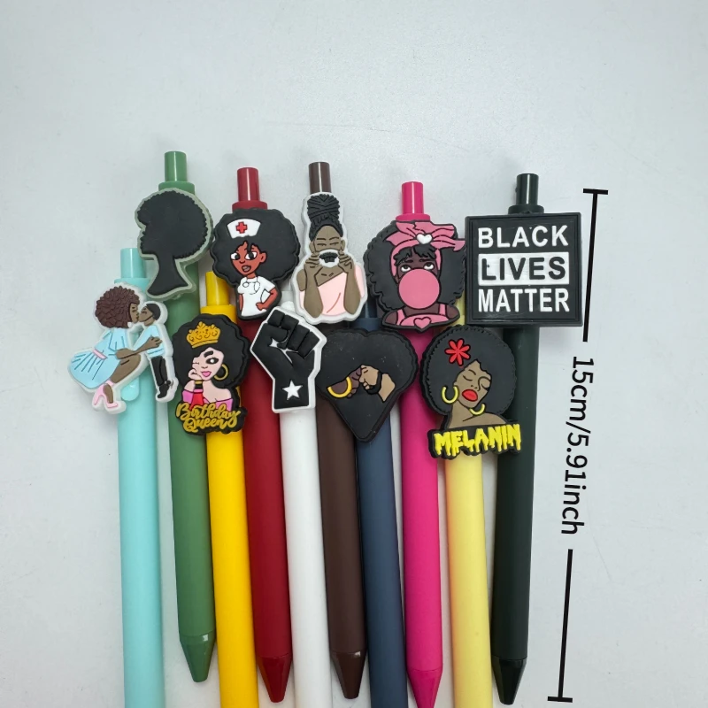 20/30pcs  Creative, simple, and cute retractable ballpoint pens with various medical nurse and female doctor designs Campus Desi