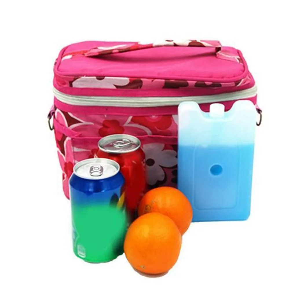 Gel Freezer Ice Blocks Travel Lunch For FRESH Food Storage Reusable Cool Cooler Pack Bag Water Injection Box