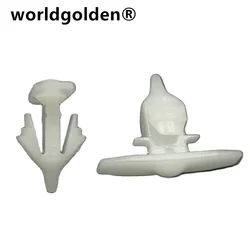 worldgolden 100pcs  auto plastic clip fastener  Front door sealing strip buckle for vw 7H0837485