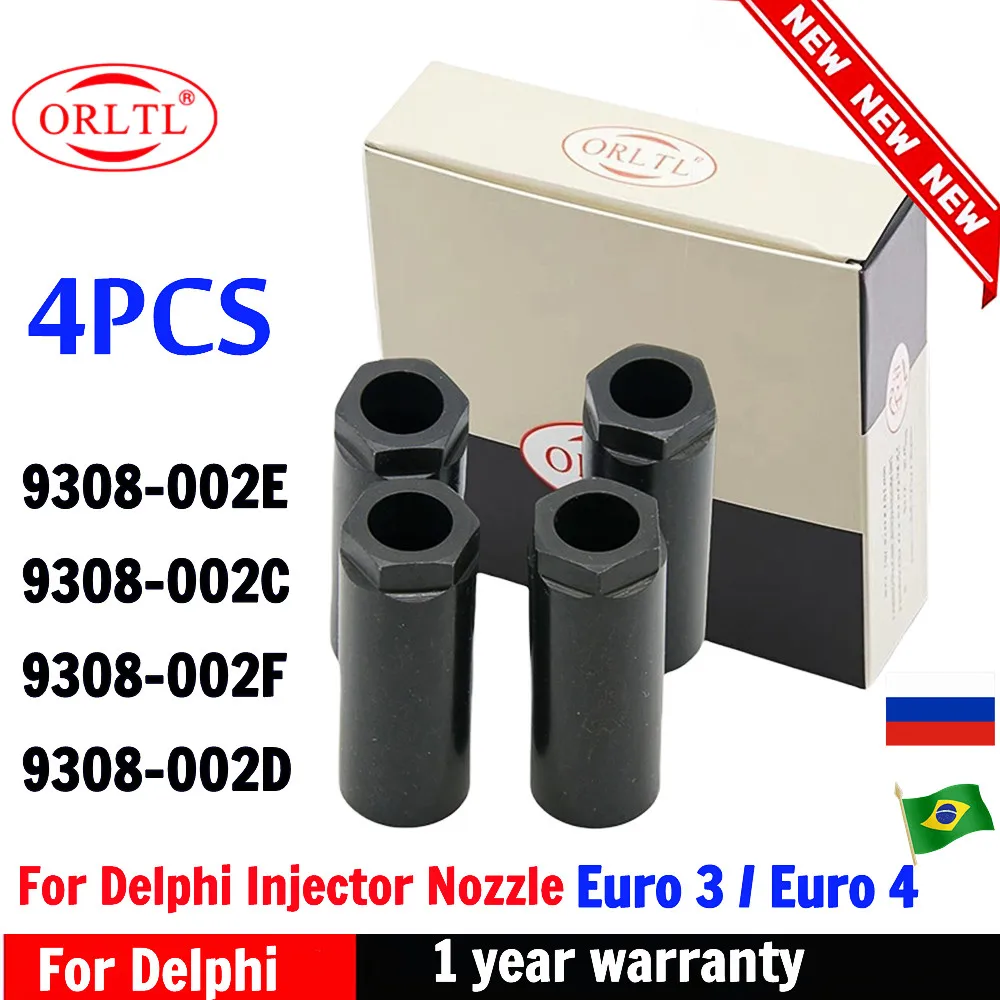 4PCS  Injector Nozzle Nut 9308-002E Cap 9308-002C 9308-002F 9308-002D Euro 3/4 For Delphi injector EJBR04501D EJBR03401D NUT