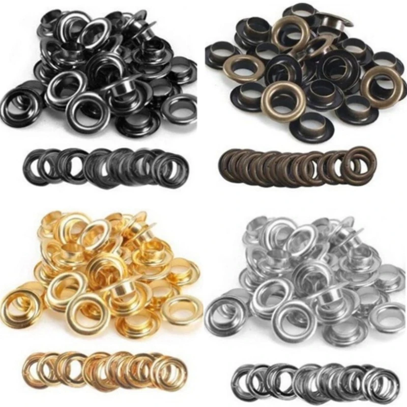 

Metal DIY Leathercraft Eyelets Round Inner Hole 10.5mm Grommets Sewing Eyelets NEW arrival