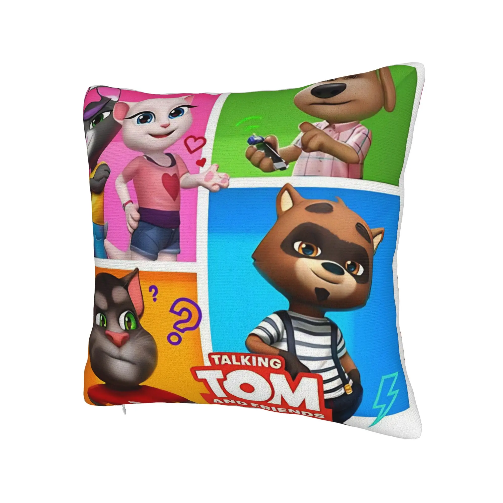 T-Talking T-Tom And F-Friends Pillow Cover Merch Printing Cushion Cover Decorations  Pillow Case Cover Home Multi-Size