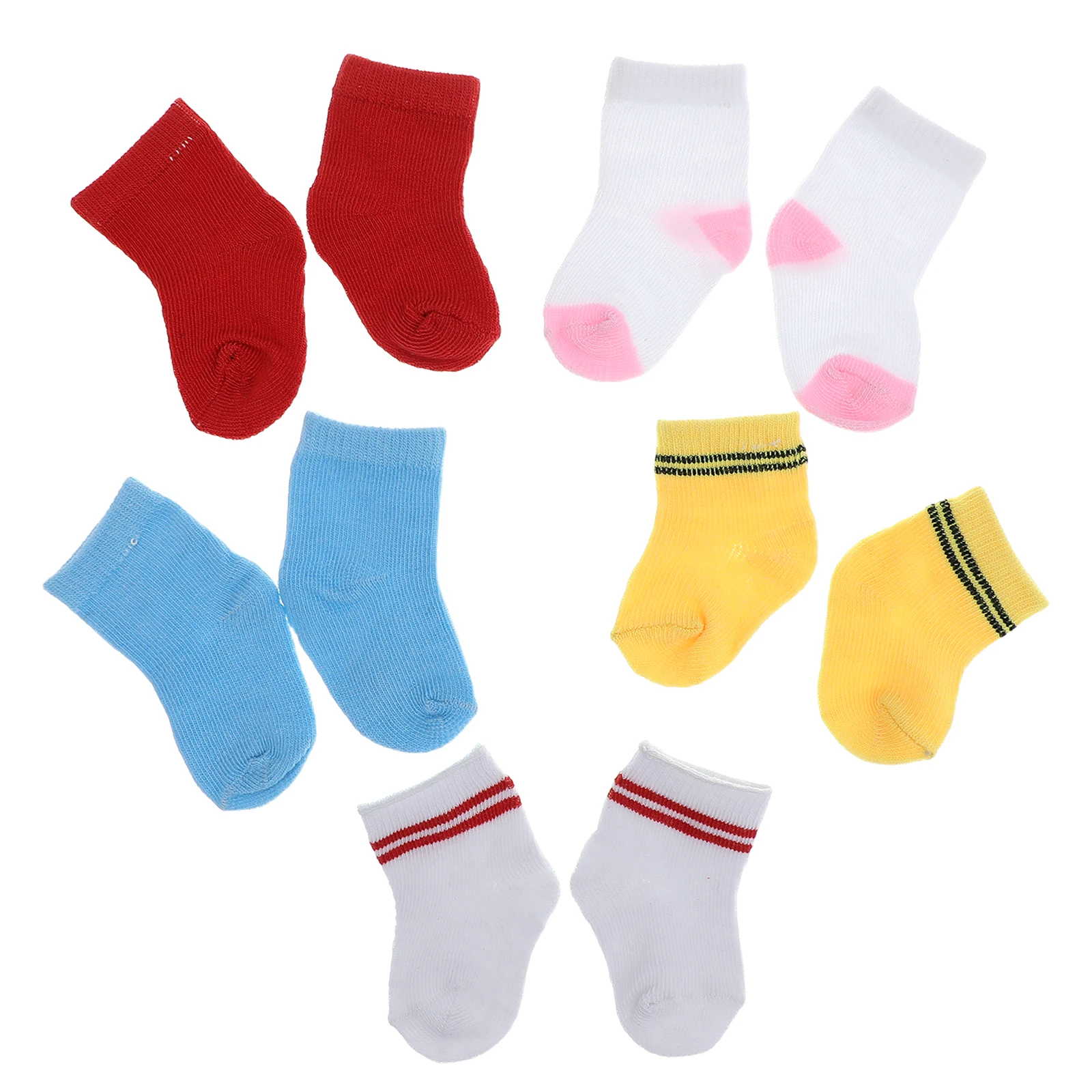 

5 Pairs Accessories Socks Baby Clothes American Action Figure Costume 18 Inch Girl