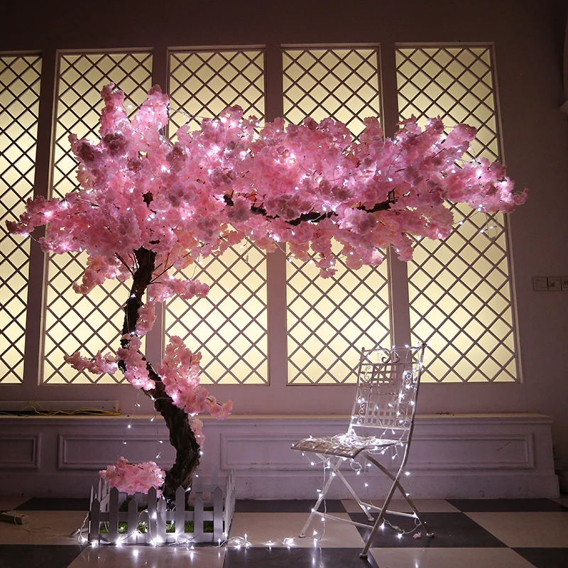 Simulation of cherry tree indoor living room decoration tree online celebrity wishing tree peach tree large landscaping tree