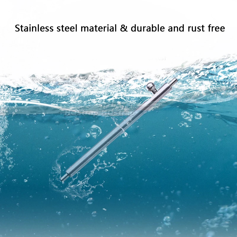 20 piezas/4 Uds. Pasadores de reloj de liberación rápida, banda de 1,8mm de diámetro, barras de resorte de acero inoxidable 12 13 14 15 16 17 18 19 20 21 22 24mm