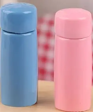 Miniature Thermos Cups for 1/12 Dollhouse Doll House Water Cup Food Play Scene Decor Accessories