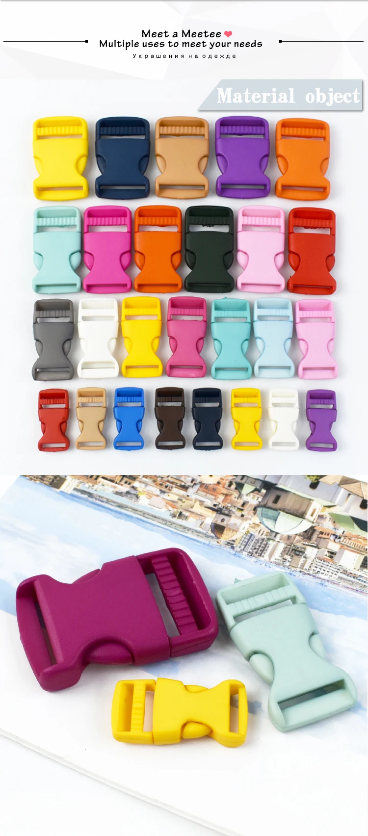 10/30Pcs 15/20/25/30mm Plastic Buckles Backpack Release Closure Clasp Webbing Strap Side Quick Hook Adjuster DIY Accessories