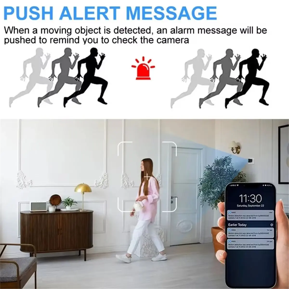 

5G Wifi Camera 1080p Video Recorder Camera Safe Micro-Body Cam Wireless Monitor Sensor Smart Home Security US Plug