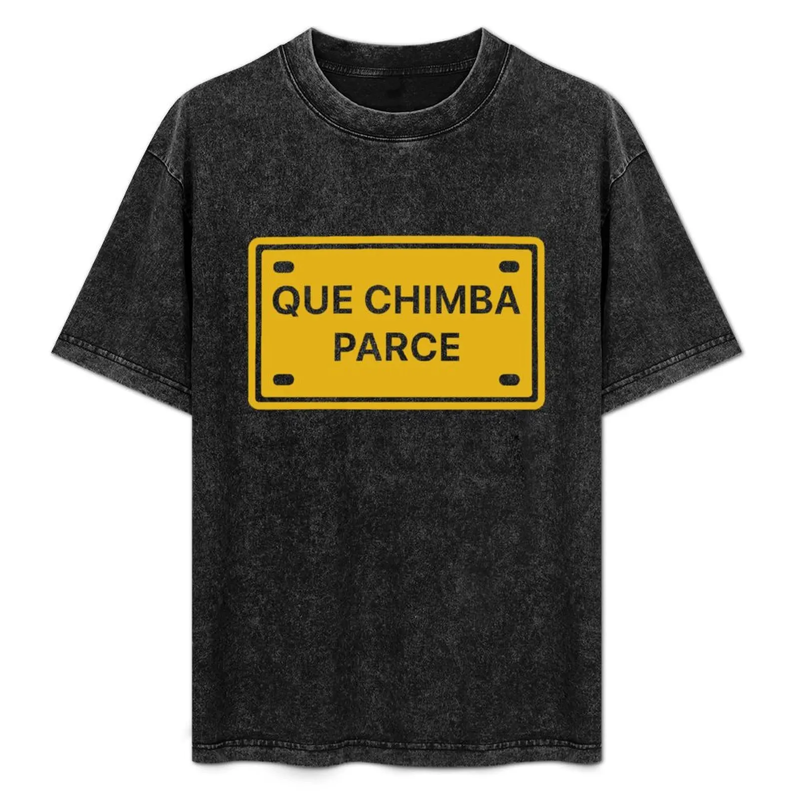 Camiseta Que Chimba Parce, Camiseta Básica de Algodón Transpirable