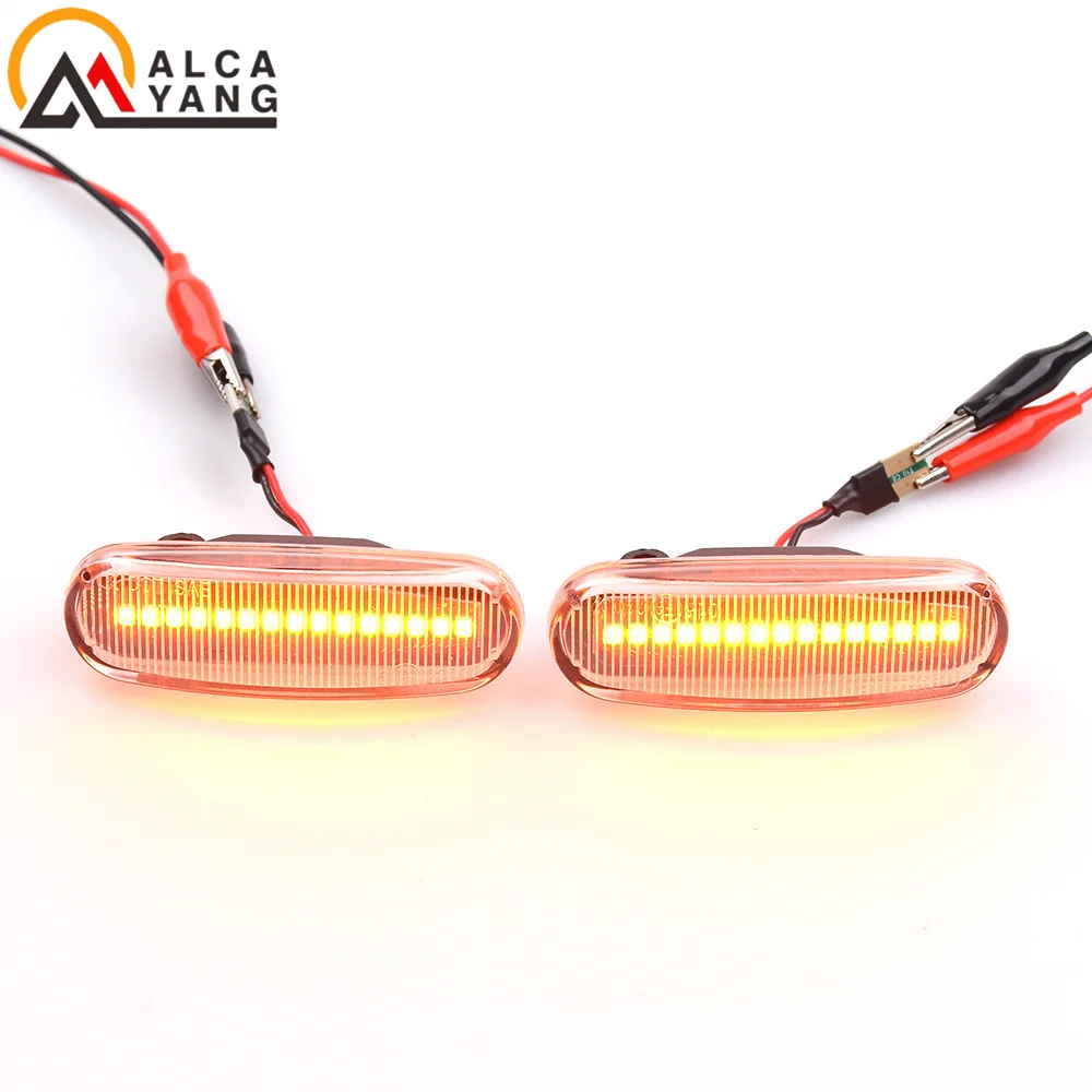 2 Stück Dynamische LED-Seitenmarkierungsleuchten Blinkleuchten für Abarth Grande Panda 199 Fiat Punto Evo Idea 350 Fiorino 225 – Detail 14