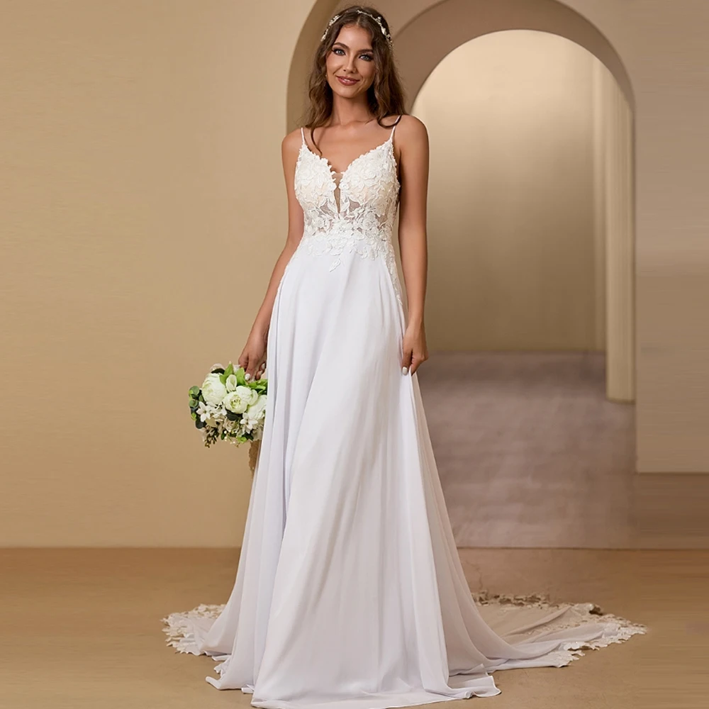 섹시한 여성 웨딩 드레스 연인 칼라 민소매 백리스 a 라인 신부 가운 공주 파티 vestidos de novia 맞춤형