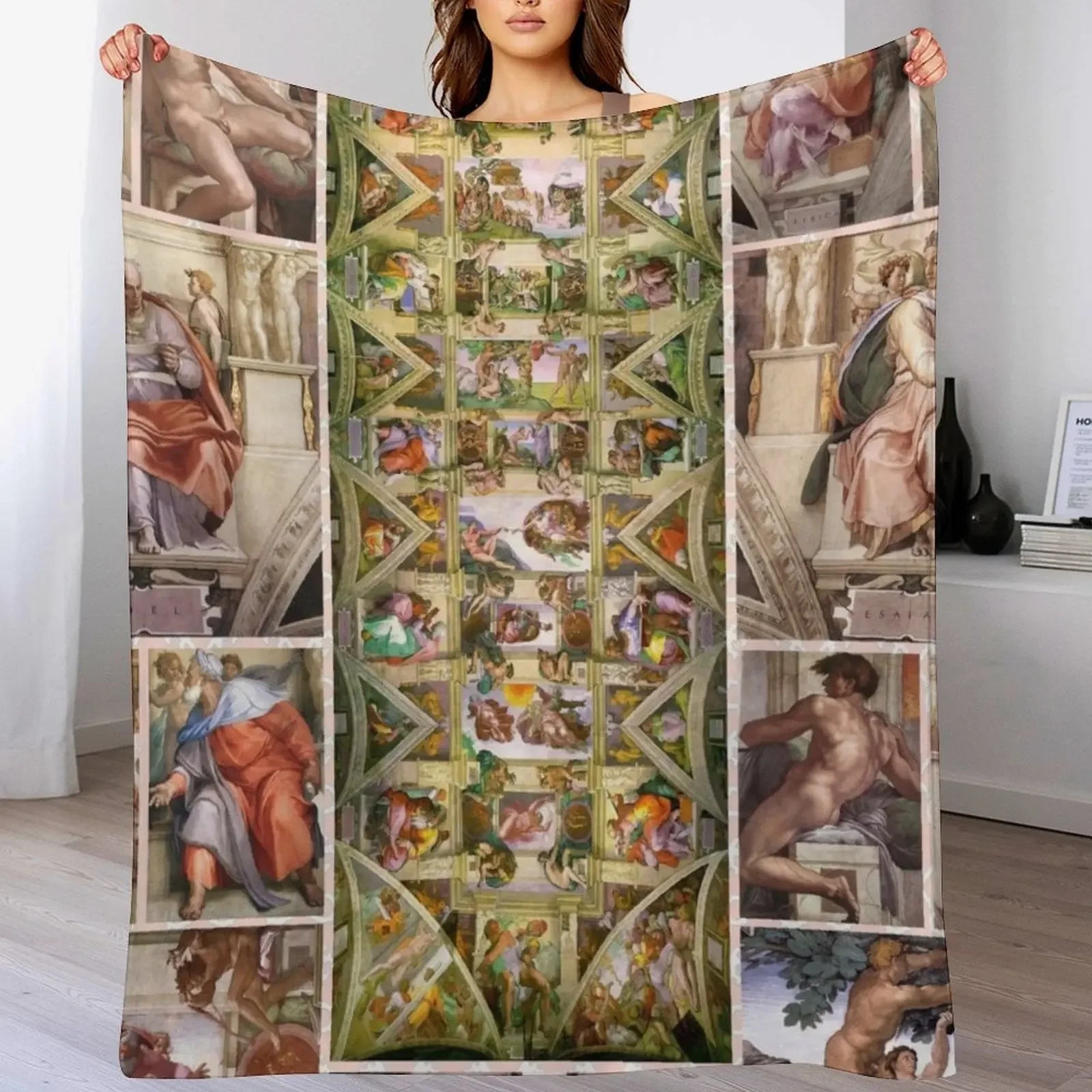 

Sistine Chapel Throw Blanket Cozy Warm Blanket for Bed Room Decor