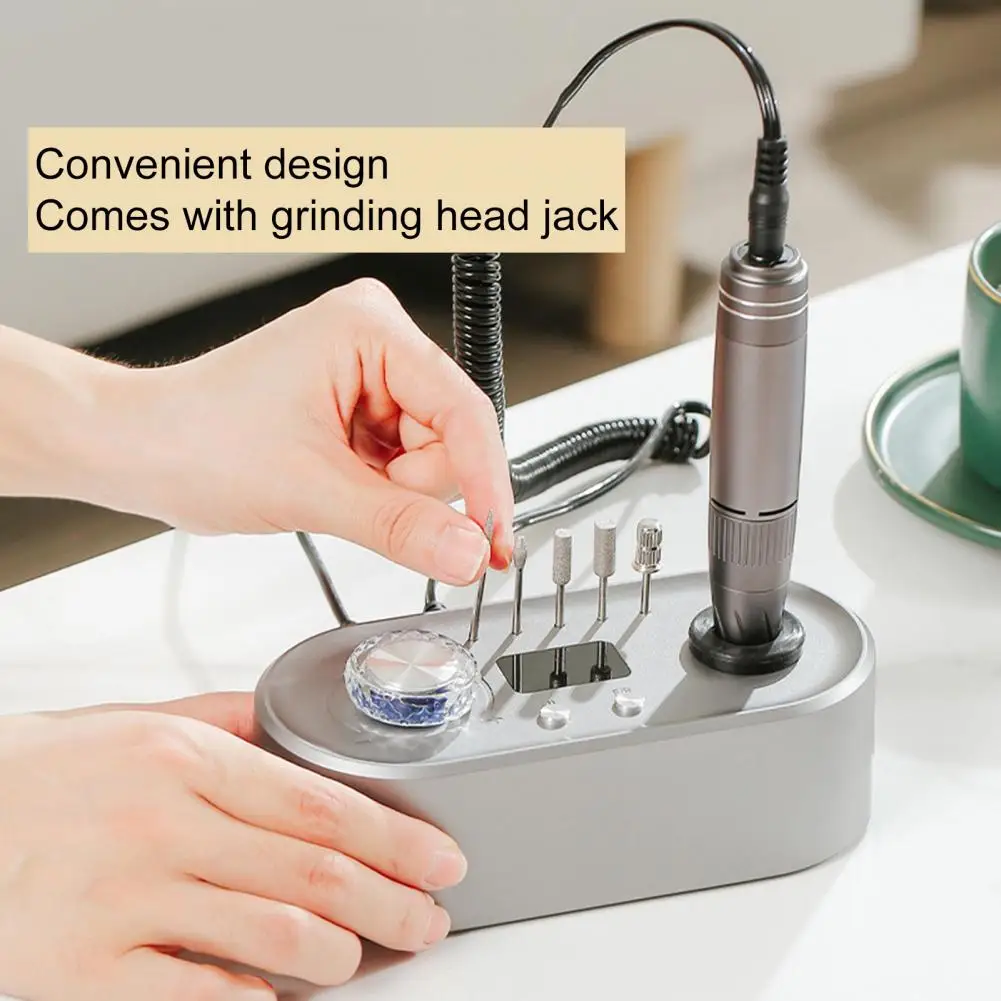 

Electric Nail File Useful Toenail Grinder Manicure Pedicure Polishing Drill Stable Base Nail Polish Machine Salon Use