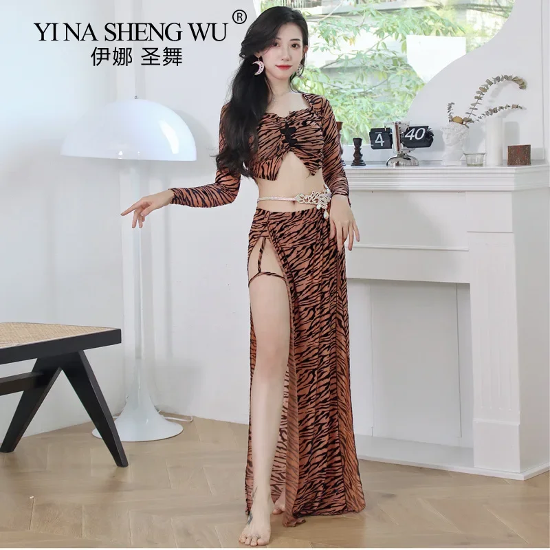 

New Belly Dance Costume Set for Women Bellydance Short Sleeves Top+long Skirt 2pcs Oriental Dance Suit Girls Dance Wear Outfit