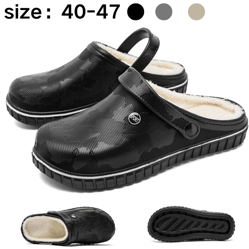 

Mens Cotton Slippers Winter Warm House Shoes Soft Comfortable Indoor Slippers for Home Cozy Wear