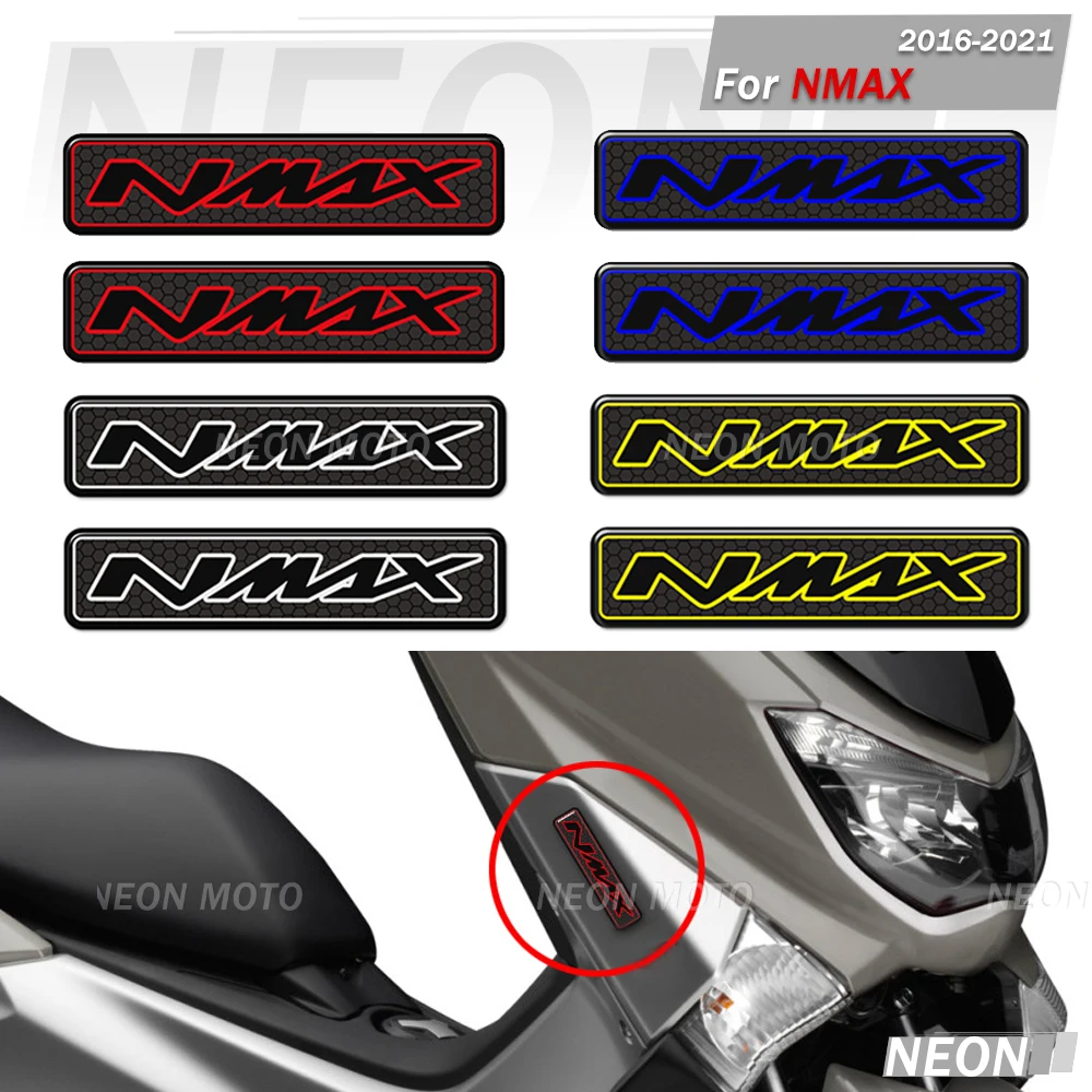 Motorcycle 3D Tank Pad Stickers For NMAX N MAX 125 155 160 250 400 2016 - 2021  Emblem Badge Protective Decals