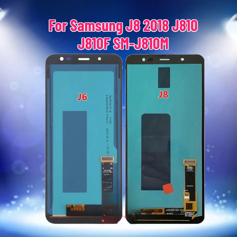 

НОВЫЙ дисплей Incell/OLED LCD для Samsung J8 2018 J810 J810F SM-J810M, сенсорный экран в сборе
