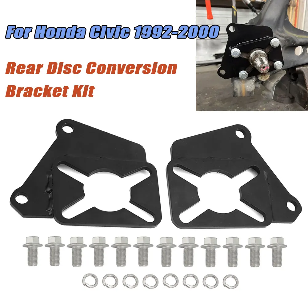Kit de conversão de freio a disco traseiro para Honda Civic Sedan Hatch Coupe 1992-2000, atualização de freio a tambor para disco.