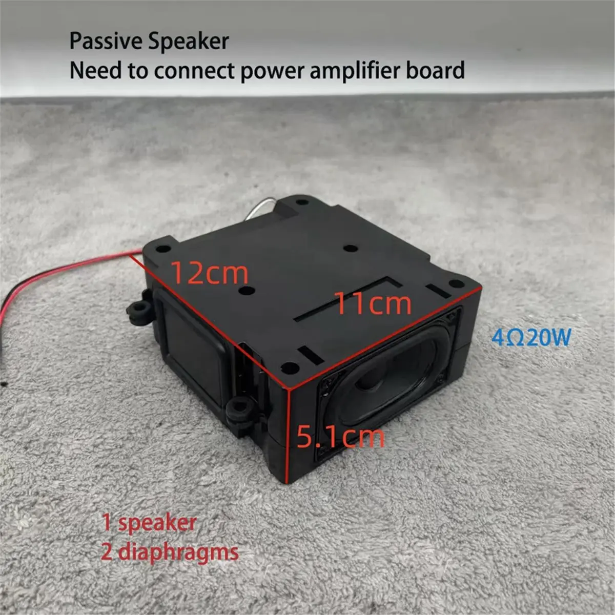 DIY Passive Speaker 4Ohm 20W Audiophile-Level Sound with Powerful Diaphragm, HiFi Home Audio Loudspeaker