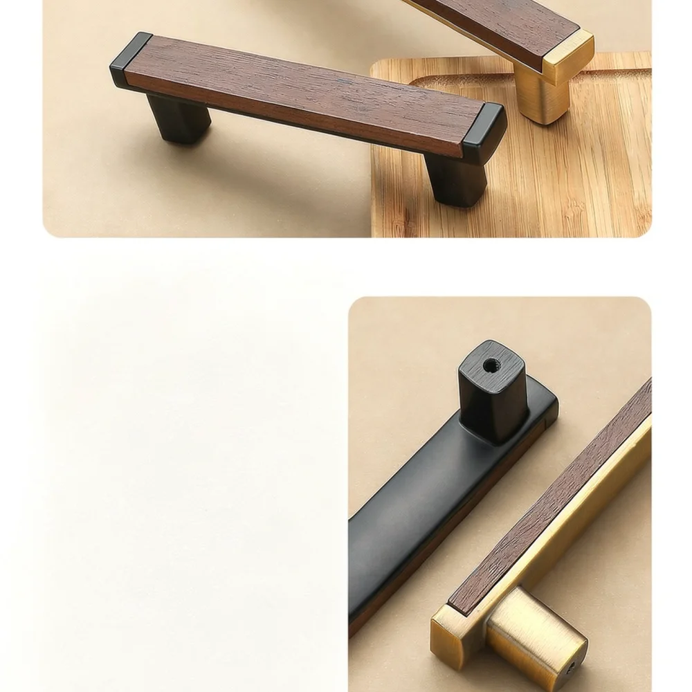 Furniture Hardware Replacement - Tiradores de Madera de Nogal Estilo