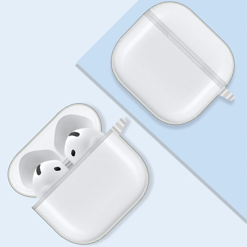 Funda protectora para auriculares apta para Air Pods 4, carcasa a prueba de golpes, carcasa lavable, funda antipolvo, piel protectora suave