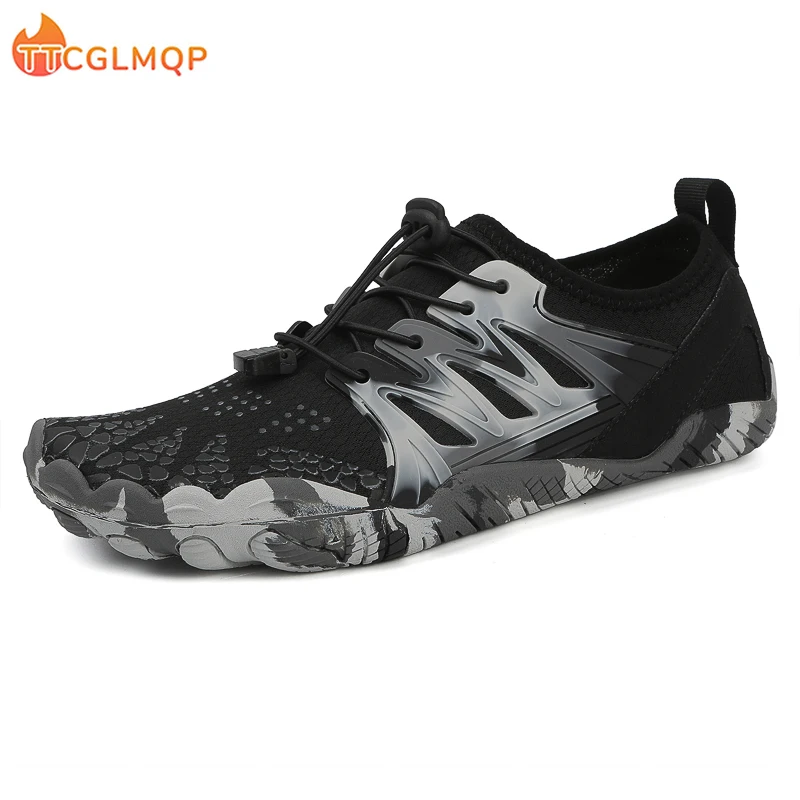 Zapatillas de deporte anchas de malla para hombre, zapatos planos de moda, suela suave sin caída, punta ancha, ligeros, talla grande