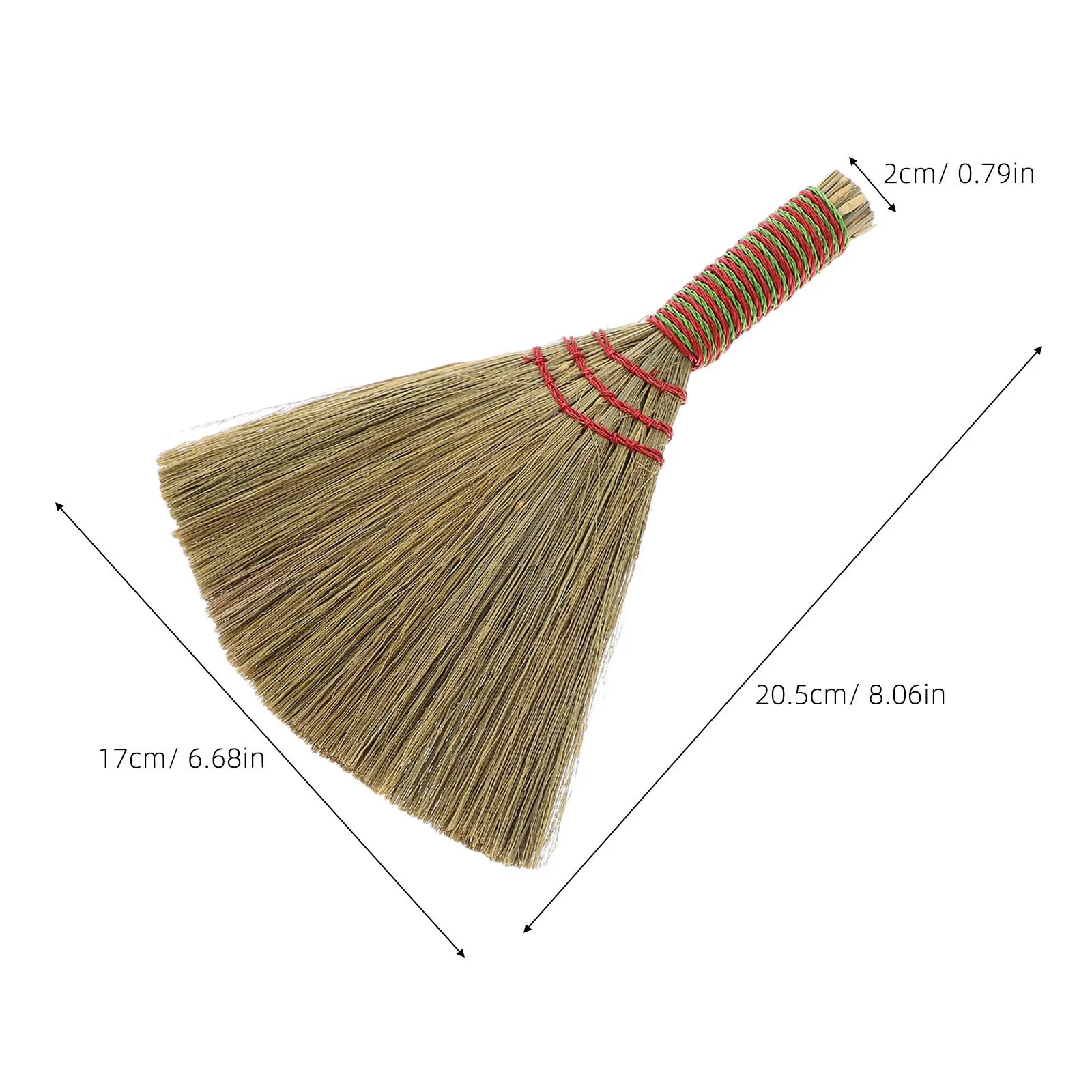 2Pcs Whisk Broom Portable Handheld Dust Sweeper Small Short Handle Tabletop Kitchen Office Counter Cleaning Brush Indoor