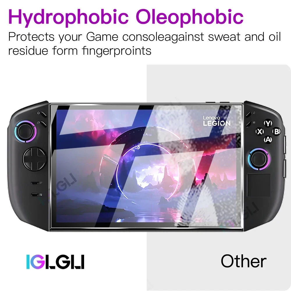 2-in-1-Zubehörset für Lenovo Legion Go 2, Schutzhülle mit Displayschutzfolie aus gehärtetem Glas, stoßfeste, kratzfeste Abdeckung