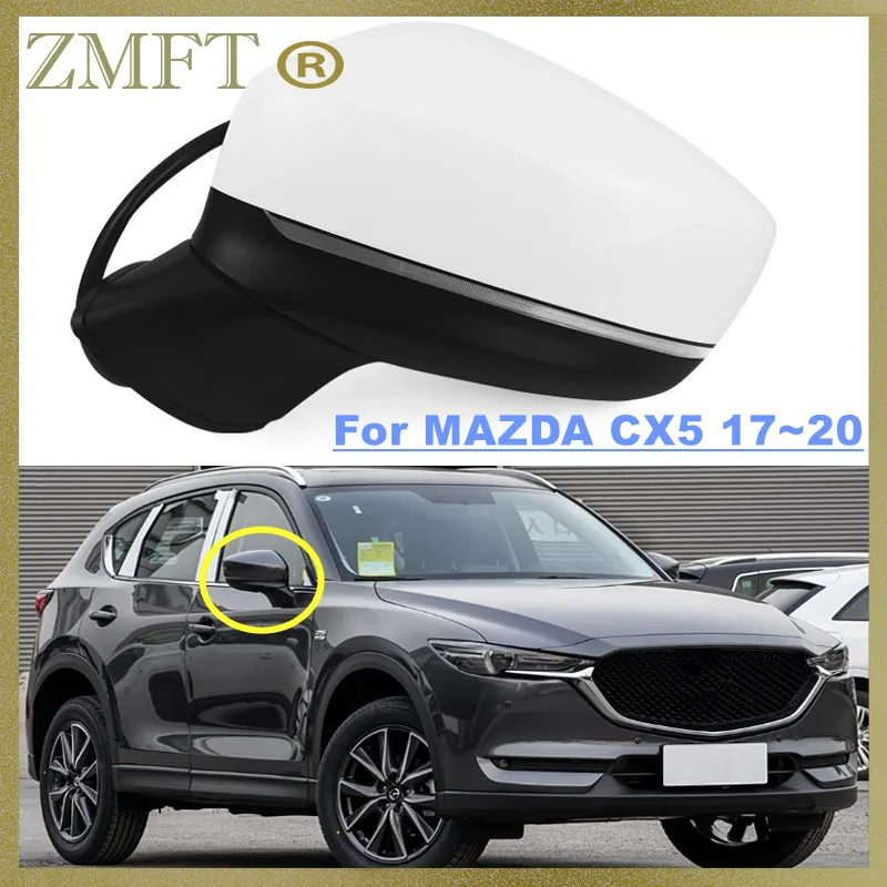 

1PCS Car Side Door Rearview Mirror Assembly For Maxda CX5 CX-5 2017 2018 2019 2020 With Electric Heating Foldable With LED