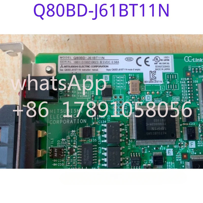 The function test of the second-hand communication board Q80BD-J61BT11N is OK